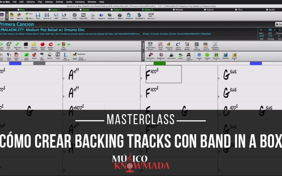 Cómo Crear Backing Tracks con Band in a Box